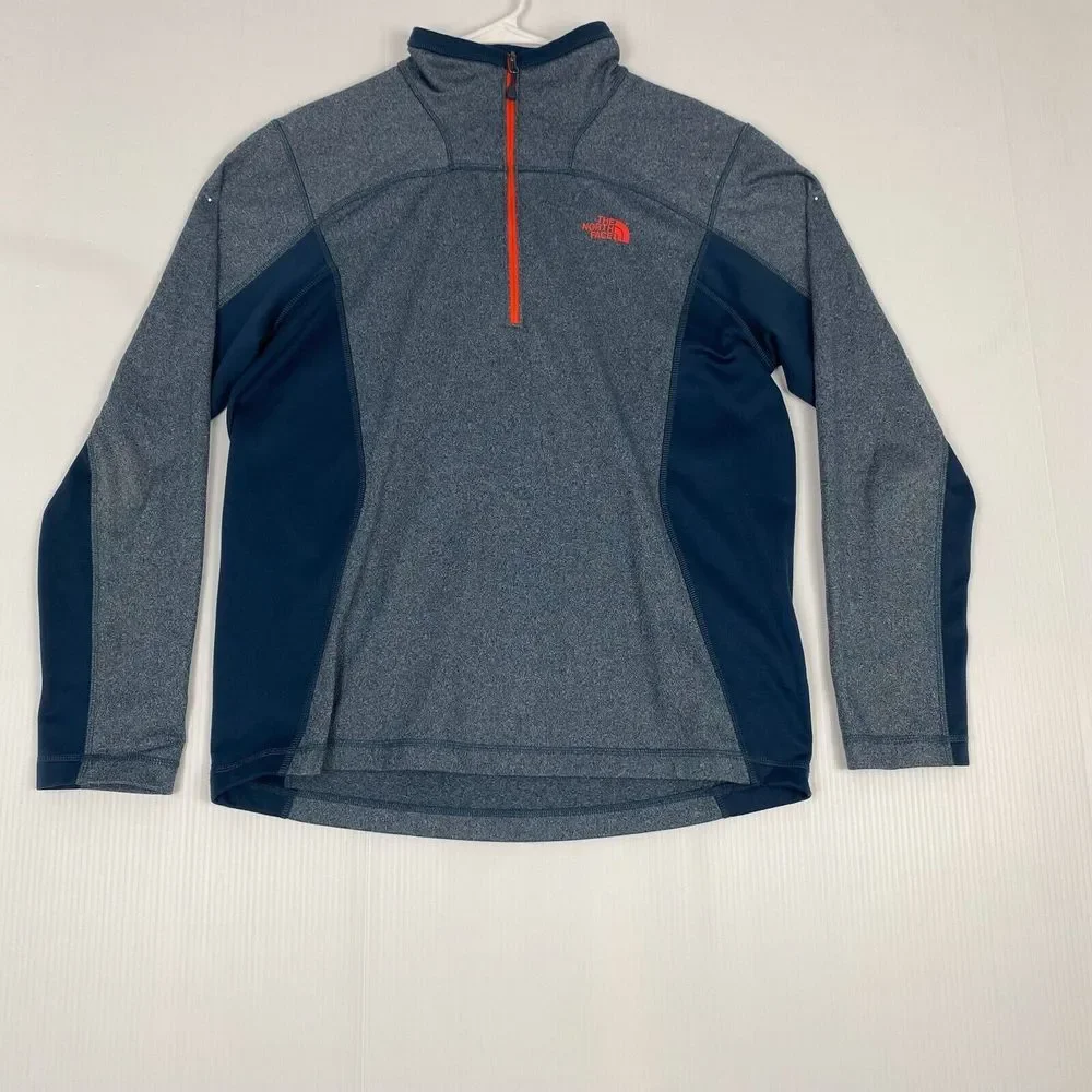 THE NORTH FACE Mock Neck 1/4 Zip Pullover Fleece Shirt Mens Size M‎